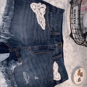 denim shorts